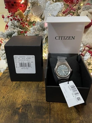 Novo Citizen Zenshin Eco-Drive titânio data do dia AW0130-85X - Imagem 1 de 4