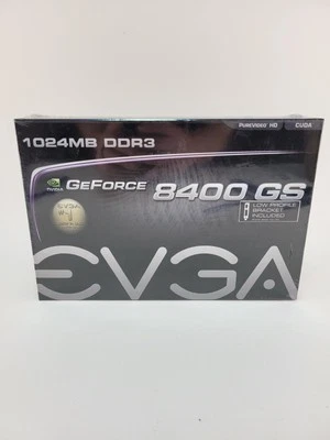 EVGA Nvidia GeForce 8400GS, 1024MB DDR3, PCI-E 2.0 Graphics Card-NEW SEALED BOX - Image 1 of 4
