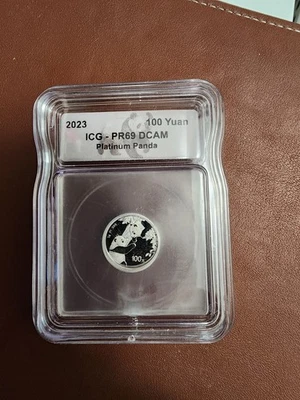 2023 Platnium Panda 100 Yuan PR69 DCAM - Image 1 of 2