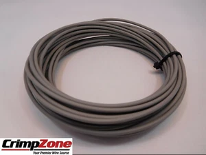 GRAY 12 GAUGE TXL AUTOMOTIVE WIRE  HIGH TEMPERATURE  COPPER  USA  - 25 FEET - Picture 1 of 5