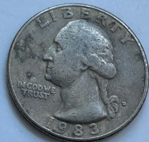 US Quarter 1983 D Filled D - Picture 1 of 5