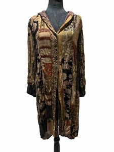 Chicos Design Vintage Bohemian Patchwork Button Down Kleid Staubtuch Gr. 1 - Bild 1 von 6