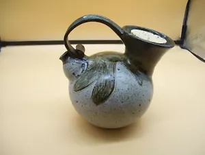 Beautiful Lorri Sarosy Signed Studio Art Pottery Rustic Watering Pitcher W/ Cork - Picture 1 of 12