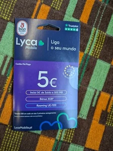 Lycamobile simcard  Portugal 5€ Credit - Photo 1 sur 2