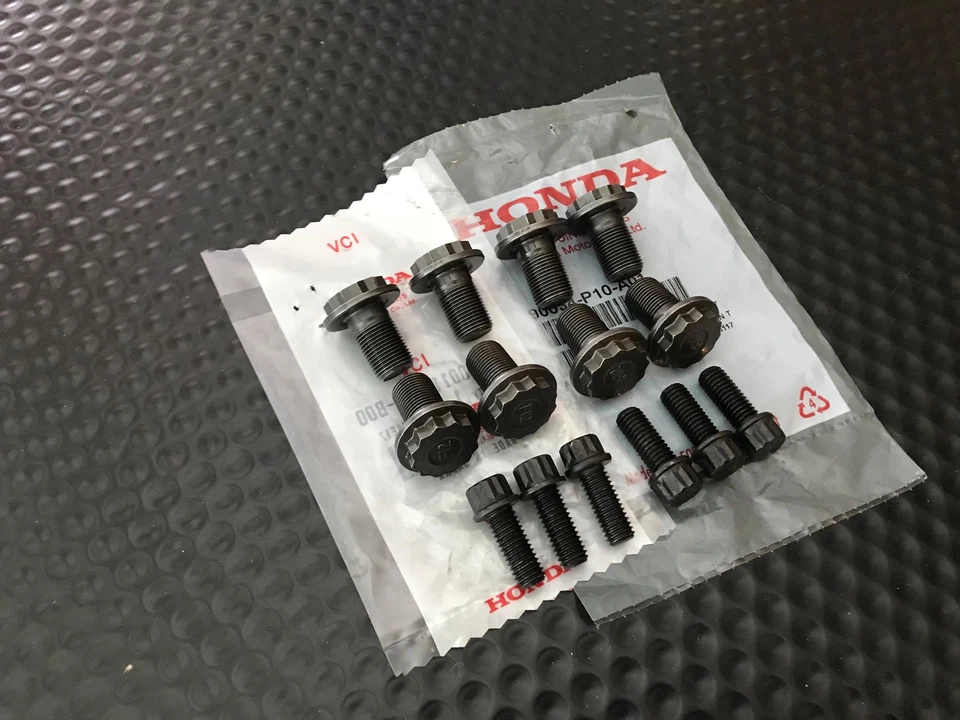 GENUINE OEM HONDA CIVIC SI ACURA RSX K20 K24 FLYWHEEL PRESSURE PLATE BOLT SET - Image 1 of 1