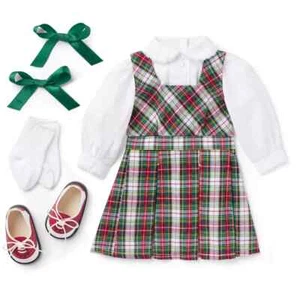 American Girl Molly Molly's Plaid School Outfit for 18" Doll Dress Shoes Shirt - Picture 1 of 8