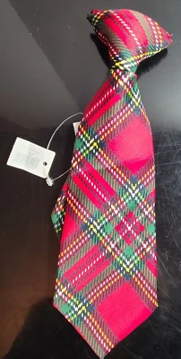 Corbata con clip a cuadros Baby Gap niños vacaciones o vestido rojo verde nuevo con etiquetas Foto 1 de 4