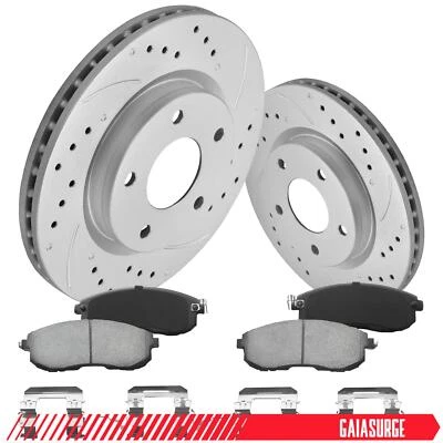280mm Front Disc Rotors Ceramic Brake Pads for Nissan Sentra 2013-2018 2019 - Imagem 1 de 4