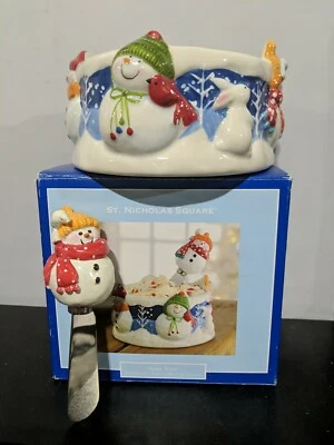 St. Nicholas Square "Snow Days" Dip Mix Bowl & Spreader - Image 1 of 4
