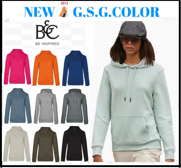 Frauen Sweatshirt Königin Abzugshaube Liniert - Single Jersey Tasche - Bild 1 von 1