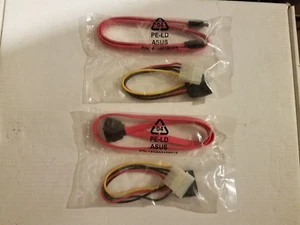 Asus 14G000100915 2x Straight 18" SATA Data Cable and 2x Power Cable - Picture 1 of 4