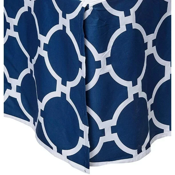 NUEVA FALDA CAMA JILL ROSENWALD COLECCIÓN COPLEY AZUL MARINO HAMPTON LINKS CAL KING Foto 1 de 4