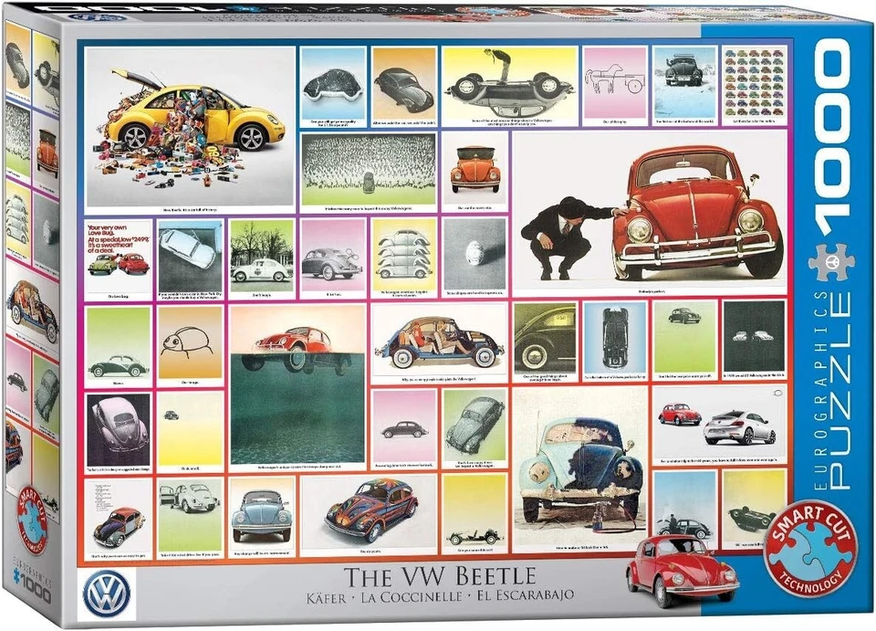 The VW Beetle 1000 piece jigsaw  680mm x 480mm REDUCED TO CLEAR!! - Image 1 of 1