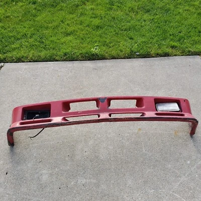 BMW E30 325es OEM Cow Catcher parrilla cenefa delantera inferior alerón labial dañado Foto 1 de 4