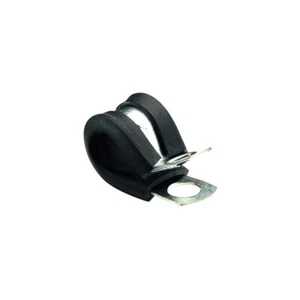 NARVA 56480 PIPE CABLE SUPPORT CLAMPS 10mm STEEL P CLAMP UV RUBBER COVER x1 - Picture 1 of 4