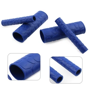 Pair Motorcycle Hand Grips Dirt Bike Soft TRP Handle Bar Handbrake Cover - Picture 1 of 8