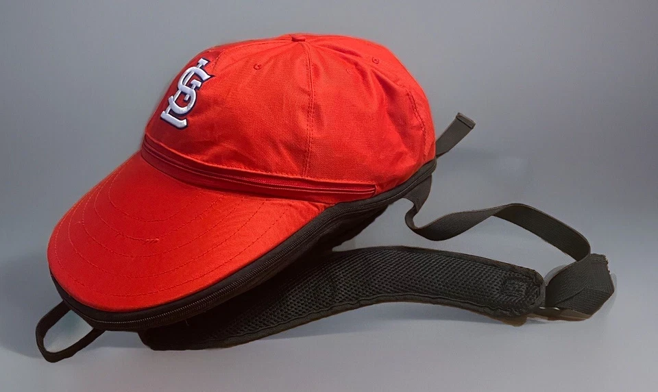 Редкий винтажный St Louis Cardinals бейсбольная шляпа в форме рюкзак MLB красный - Изображение 1 из 4
