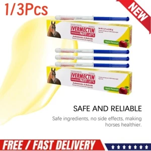 1/3Pcs New Date Paste Horse Dewormer Apple Flavor Exp 3-YEAR FREE SHIPPING* - Picture 1 of 18