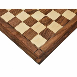 23" Big Chess Board Rosewood & Maple - Matt Finish Tournament - Sq.60mm Drueke