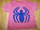 New Spider Man Spiderman red navy blue graphic tee T Shirt infant Toddler Sz 12m