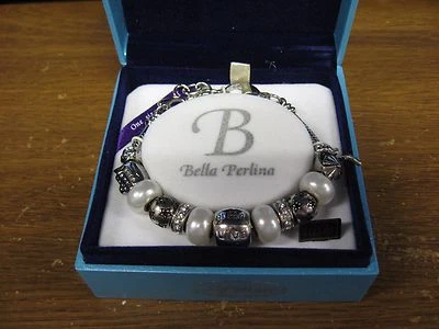 Pulsera Bella Perlina Signature Charm & Crystal Bead "Live Love Laugh Dream" Foto 1 de 4