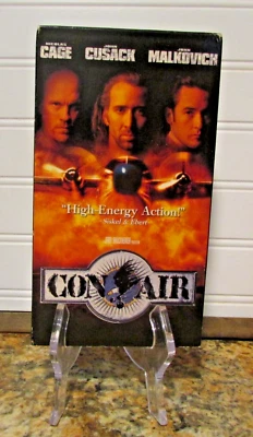 Con Air (VHS, 1997) NICOLAS CAGE, JOHN CUSACK ,JOHN MALKOVICH - Image 1 of 2