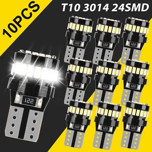 10X T10 194 168 W5W 2825 Super White LED License Plate Interior Light Bulb 6000K - Picture 1 of 10