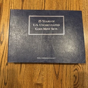 25 Years of US Uncirculated Coin Mint Sets Postal Commemorative Soc. 1962-1987 - Picture 1 of 15
