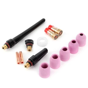 *Kit de taza de boquilla de alúmina lente de gas antorcha de soldadura TIG para WP17 18 26 - Imagen 1 de 12