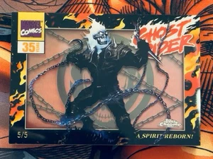 2025 Topps Chrome Marvel Ghost Rider 35th Anniversary Danny Ketch Red Insert /5 - Picture 1 of 2