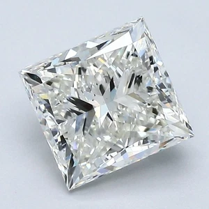 Princess Cut 2.52 CT Cert. GIA Natural Mined Diamond Loose J color SI1 clarity - Picture 1 of 2