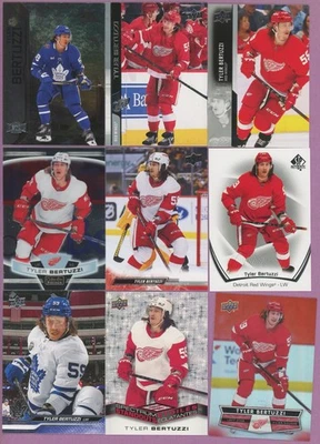 🏒 HUGE BLACKHAWKS TYLER BERTUZZI 25 ASSORTED CARDS LOT WITH 19 DIFFERENT CANADA - Image 1 of 2