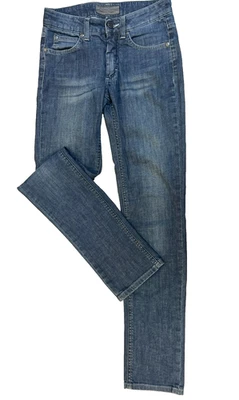 Jeans ajustados para acné algodón lavado oscuro poliuretano cinco bolsillos talla 25/32 Foto 1 de 4