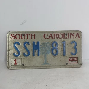 South Carolina 1990 License Plates  SSM 813 - Picture 1 of 2