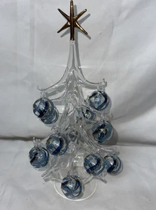 Soffieria Parise Vetro Hand Blown Glass Table Top Christmas Tree Italy VINTAGE - Picture 1 of 24