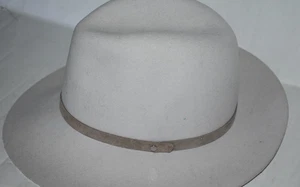 Sombrero para mujer RAG & BONE ALA FLOPPY fieltro lana FEDORA marfil talla S - Imagen 1 de 4