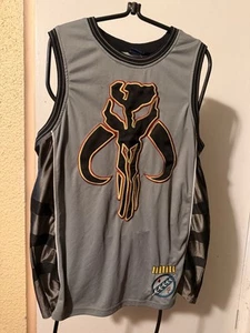Star Wars Boba Fett Herren Nadelstreifen #80 Basketball Trikot Gr. L - Bild 1 von 4