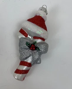 Christopher Radko Celebraciones Vidrio Soplado Bastón de Caramelo Ornamento 2009 - Imagen 1 de 8