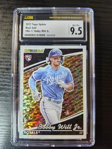 Actualización Topps 2022 Bobby Witt Jr. RC negro dorado #BG-11 CGC 9,5 Royals - Imagen 1 de 2