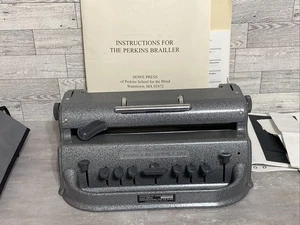 Perkins Brailler von David Abraham Braille Howe Memorial sauber funktionstüchtig - Bild 1 von 9