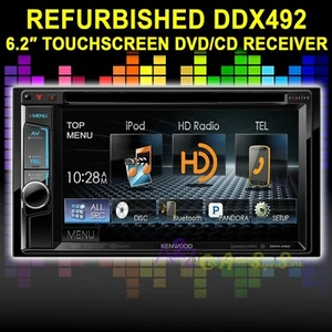 KENWOOD EXCELON DDX492 CD DVD BT RECEIVER 6.2 TOUCH SCREEN USB HD IPOD 2DIN EQ - Picture 1 of 2
