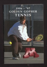 Minnesota Golden Gophers--1996-97 Tennis Pocket Schedule--Wallace Carlson