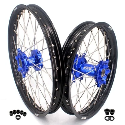 KKE 21/19 MX Wheels Rims For Yamaha YZ125/YZ250 1999-2025 YZ250F/YZ450F CNC Hubs - Image 1 of 4