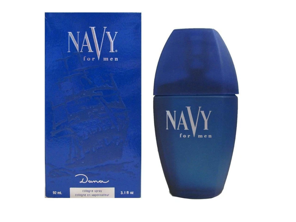 Navy by Dana 3,1 oz/92 ml spray de colônia novo na caixa para homens danificada - Imagem 1 de 1