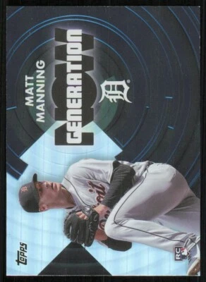 2022 Topps Generation Now #GN75 Matt Manning - Image 1 of 2