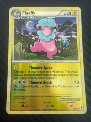 Pokémon TCG Flaaffy 43/95 Heart Gold & Soul Silver: Call of Legends LP - Image 1 of 2
