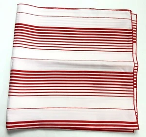Vintage Retro Scarf Neck Fashion Red & White Stripe Bold Statement Loud 60s 70s - Picture 1 of 10