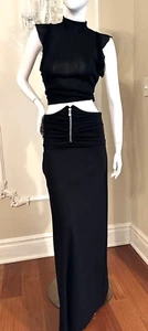 Boutique Moschino stretch High Gather Waist skirt Size IT40 USA6 F36 - Picture 1 of 20
