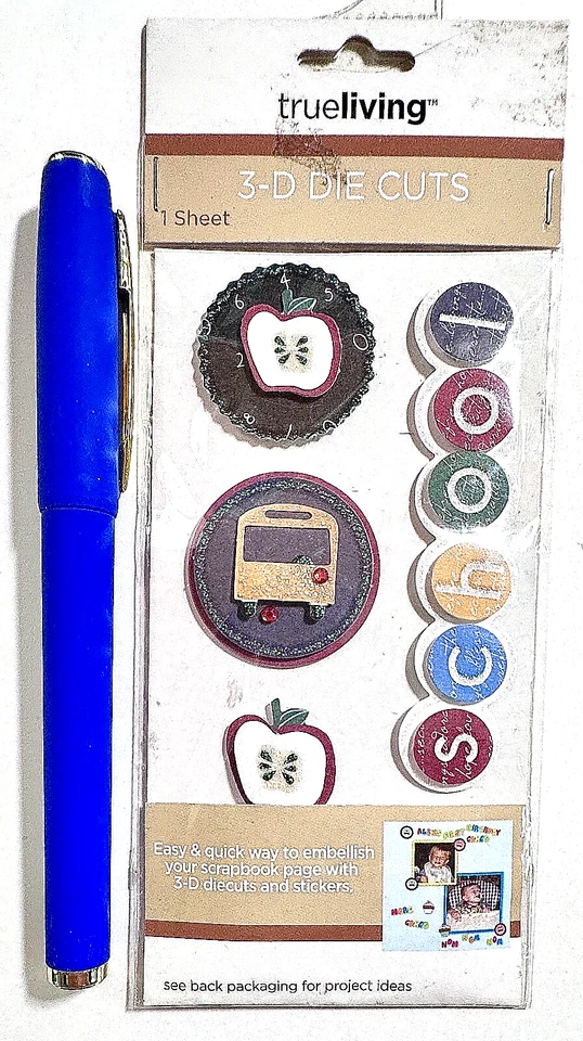 TrueLiving School Stickers Scrapbooking Card Making Embellishment - Image 1 of 1