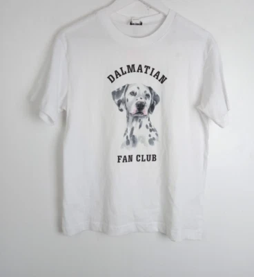 Monki Dalmatian Fan Club Graphic Print T-Shirt White Size XS NEW F2 — 第 1/4 张图片